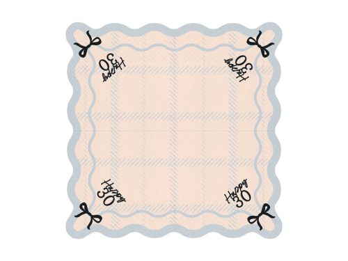 Papírszalvéta 30. születésnapra "Happy 30" (12 db)