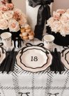 Papírtányér 18. születésnapra "Happy 18" (6 db)