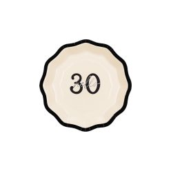   Papírtányér 30. születésnapra "Happy 30" (6 db)