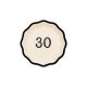 Papírtányér 30. születésnapra "Happy 30" (6 db)