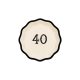 Papírtányér 40. születésnapra "Happy 40" (6 db)