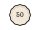 Papírtányér 50. születésnapra "Happy 50" (6 db)