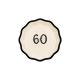 Papírtányér 60. születésnapra "Happy 60" (6 db)