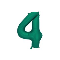   Szám fólia lufi ''4'' 86cm sötétzöld