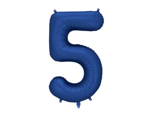 Szám fólia lufi ''5'' 86cm sötétkék