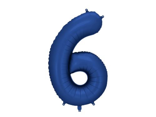 Szám fólia lufi ''6'' 86cm sötétkék