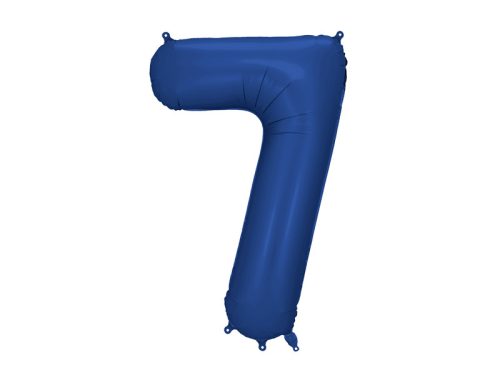 Szám fólia lufi ''7'' 86 cm sötétkék