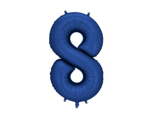 Szám fólia lufi ''8'' 86 cm sötétkék