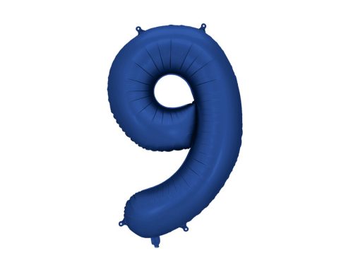 Szám fólia lufi ''9'' 86 cm sötétkék