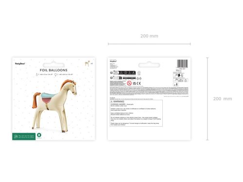 Álló Fólia Lufi – Ló, csikó (68 x 68 cm)