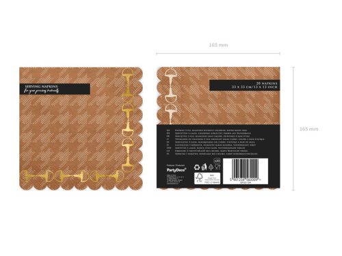 Papírszalvéták – Lovas partyhoz (12 db)