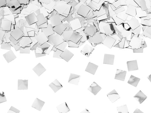 Pezsgősüveg konfetti ágyú – Ezüst