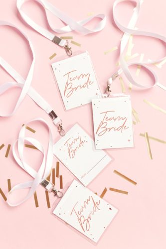 Team Bride kitűző szett  (4 db)