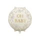 Babaváró / Babaköszöntő fólia lufi – "Oh Baby"