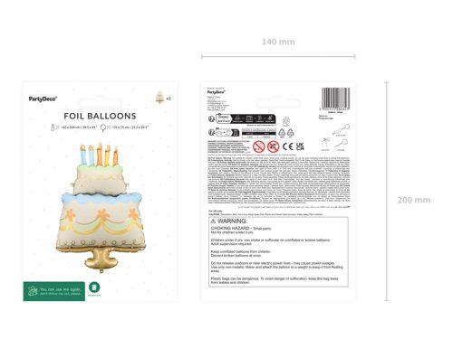 Fólia lufi – Torta formájú