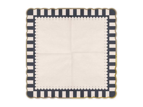 Halloween szalvéták arany szegéllyel 33x33 cm (12 db)