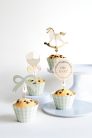 Muffin Dekor Szett „Oh Baby” (6 db)