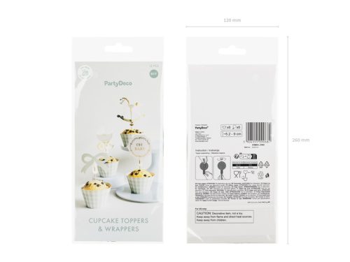 Muffin Dekor Szett „Oh Baby” (6 db)