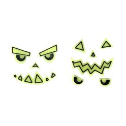   Sötétben világító tök matricák - Halloween dekoráció