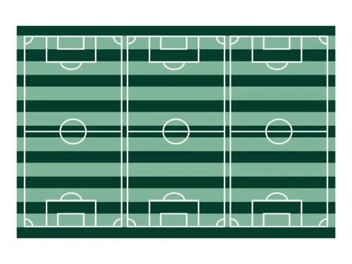 Focipálya mintás asztalterítő – 120×180 cm