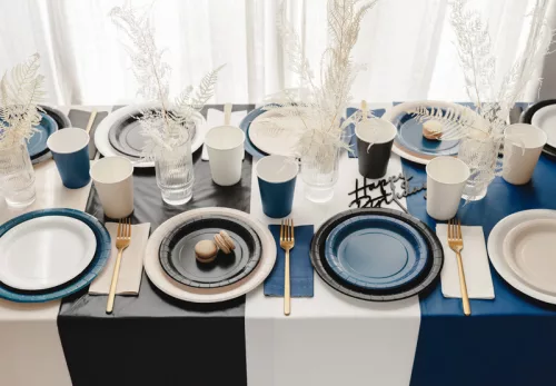 Asztalterítő 137x183 cm, sötétkék