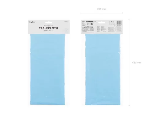 Asztalterítő 137x183 cm, világoskék
