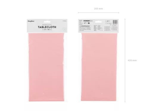 Asztalterítő 137x183 cm, világos rózsaszín