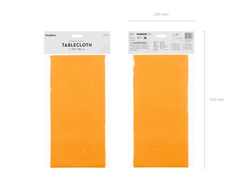 Asztalterítő 137x183 cm, világos narancs