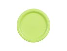 Papír tányér világos zöld, 18 cm (6 db)