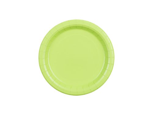 Papír tányér világos zöld, 18 cm (6 db)