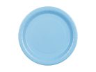 Papír tányér világoskék, 23 cm (6 db)