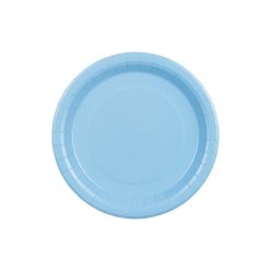 Papír tányér világoskék, 23 cm (6 db)