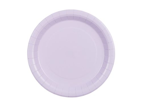 Papír tányér levendula, 23 cm (6 db)