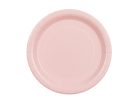 Papír tányér világos rózsaszín, 23 cm (6 db)