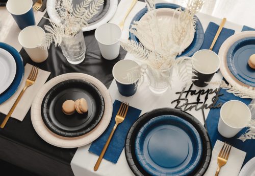 Papírszalvéta sötétkék, 33x33 cm (20 db)