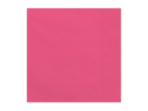 Papírszalvéta sötét rózsaszín, 33x33 cm (20 db)