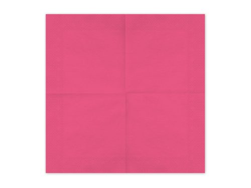 Papírszalvéta sötét rózsaszín, 33x33 cm (20 db)