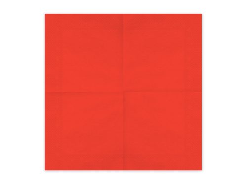 Papírszalvéta piros, 33x33 cm (20 db)