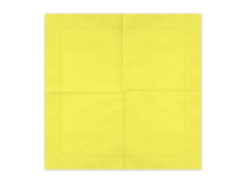 Papírszalvéta sárga, 33x33 cm (20 db)