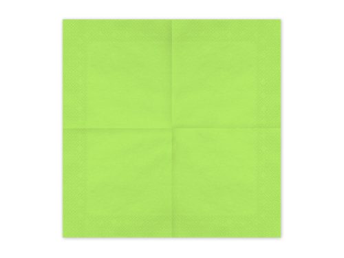 Papírszalvéta világoszöld, 33x33 cm (20 db)