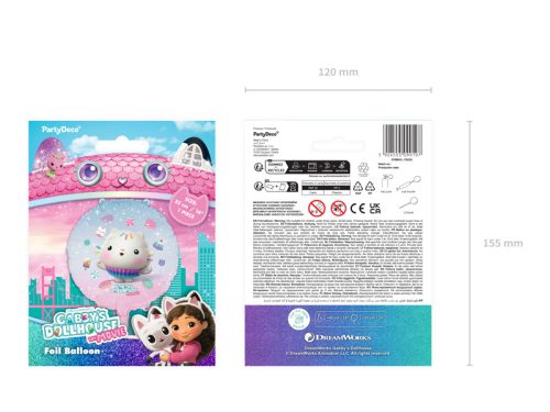 Gabi Babaháza (Gabby’s Dollhouse - The Movie) Cakey fólia lufi (1 db)