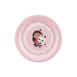   Gabi Babaháza (Gabby’s Dollhouse) papírtányér, 18 cm (6 db)