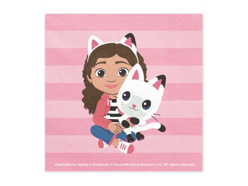 Gabi Babaháza (Gabby’s Dollhouse) papírszalvéta (20 db)