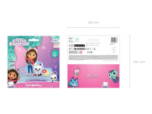 Gabi Babaháza (Gabby’s Dollhouse) álló fólia lufi (1 db)