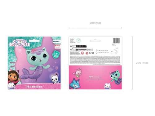 Gabi Babaháza (Gabby’s Dollhouse) MerCat fólia lufi (1 db)