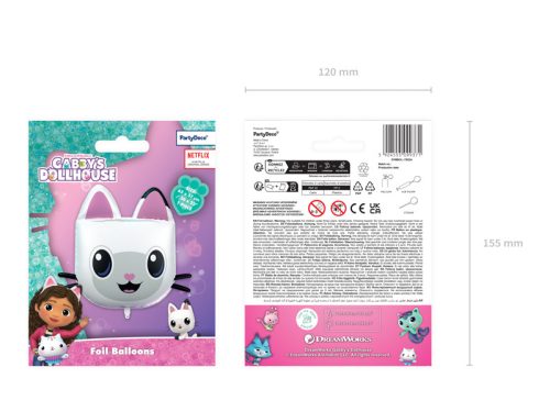 Gabi Babaháza (Gabby’s Dollhouse) Pandy Paws fólia lufi (1 db)