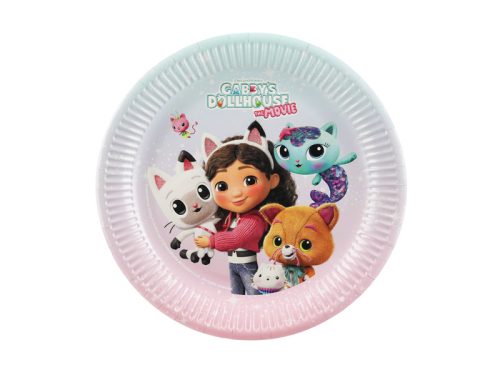 Gabi Babaháza (Gabby’s Dollhouse - The Movie) papírtányér, 23 cm (6 db)