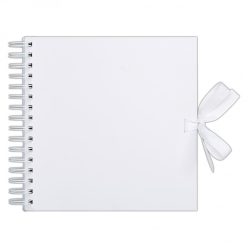   Scrapbook Album 12" (30 cm) - Fehér / Fehér lapokkal - White (1 db)