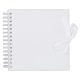 Scrapbook Album 8" (20 cm) - Fehér / Fehér lapokkal - White (1 db)